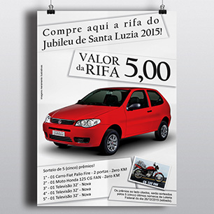Banner da Rifa - Jubileu de Santa Luzia