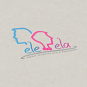 Logo Ele Ela Moda Masculina e Feminina